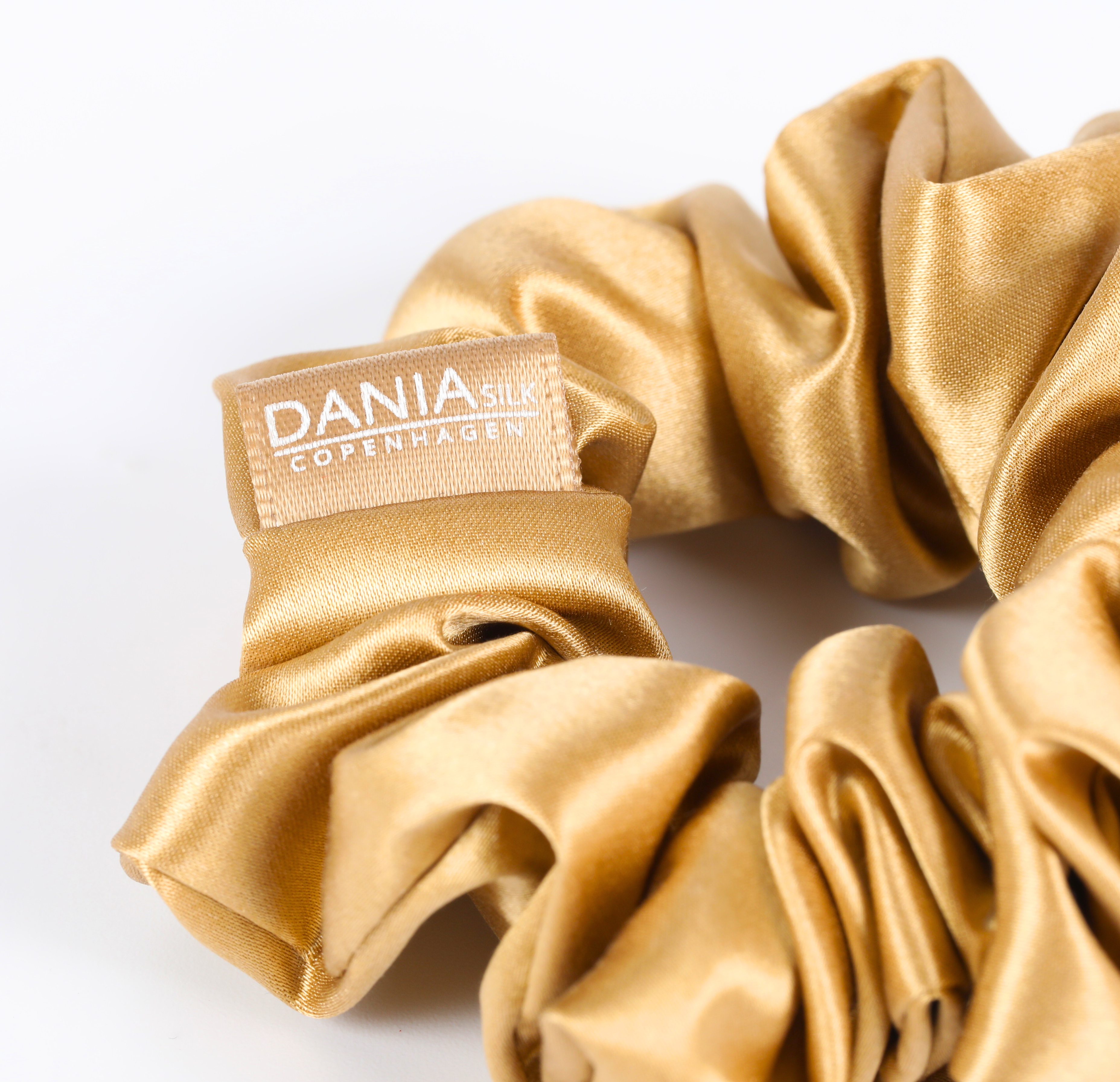 Silke Scrunchies | Guld | 3 stk. - Dania-silk