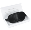 Sovemaske af 100% mulberry silke i 6A grade og 22 momme kvalitet i sort farve i æske